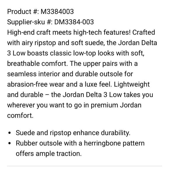 NWOT Nike Jordan Delta 3 Low Teal & Gray Sneakers Shoes! 🔥 - Picture 9 of 9